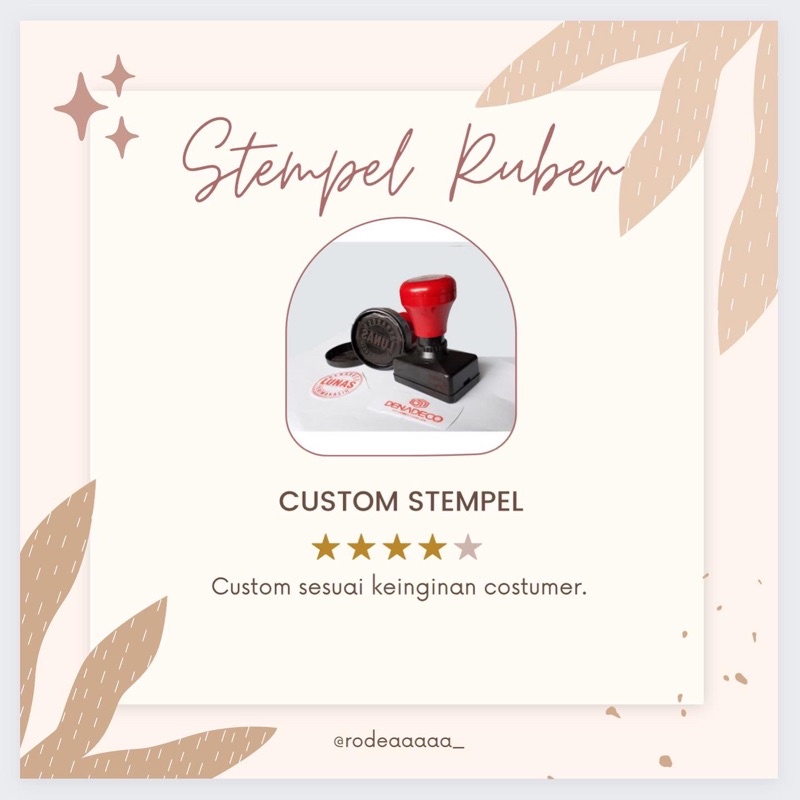 

STEMPEL RUBER CUSTOM