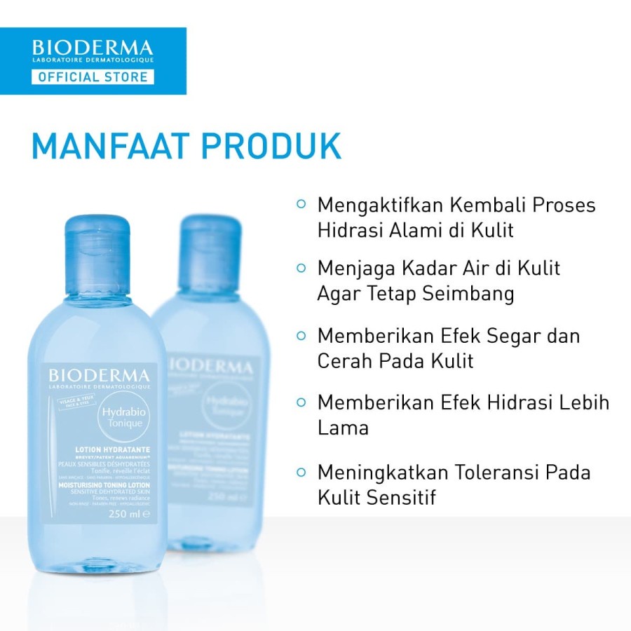 Bioderma Hydrabio Tonique 250 ml - Toner untuk Kulit Dehidrasi / Kering Dan Sensitif