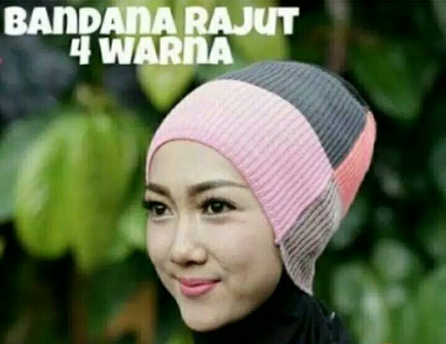 [HUSNA HIJAB[ Ciput Rajut 4 Warna Isi 1 Lusin (12 pcs) /  Grosir Ciput Rajut