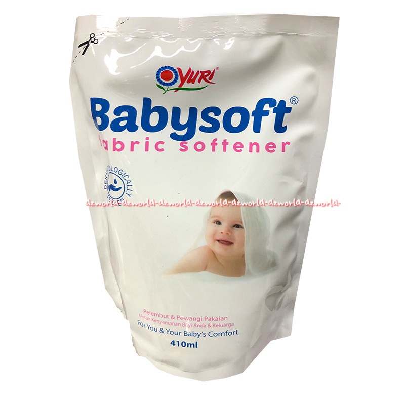 Yuri Babysoft 410ml Fabric Softener Pelembut Pakaian Baju Bayi Anak Baby Soft Bebi Soft Yurri