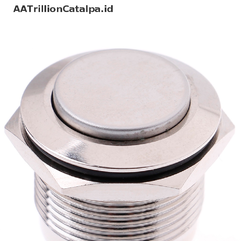 Aatrillioncatalpa 1Pc Saklar Tombol Tekan 19mm Anti Air Bahan metal