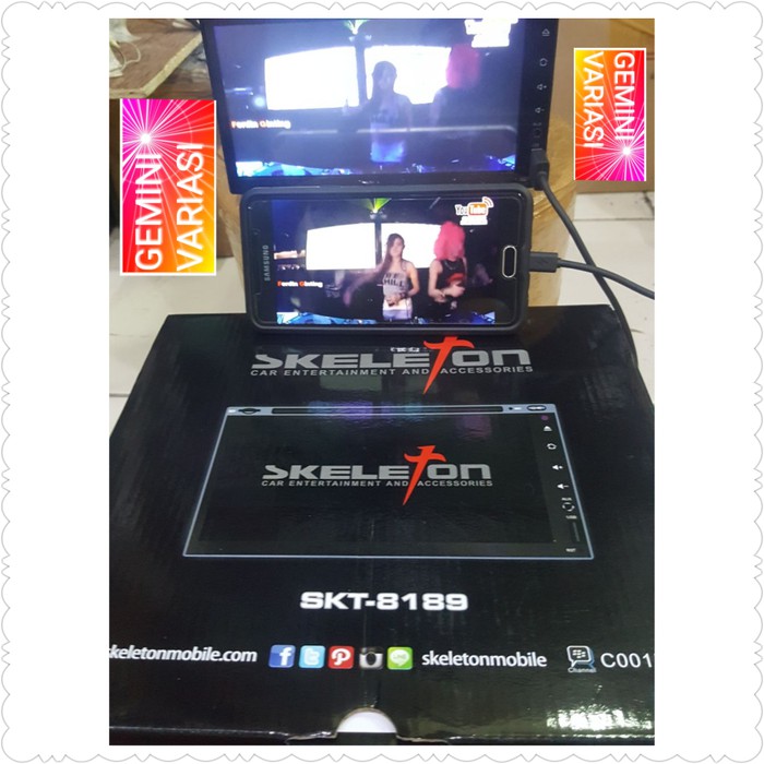 DOUBLE DIN HEAD UNIT SKELETON YM B-50 SKT-8189 MIRROR LINK MOBIL HRV