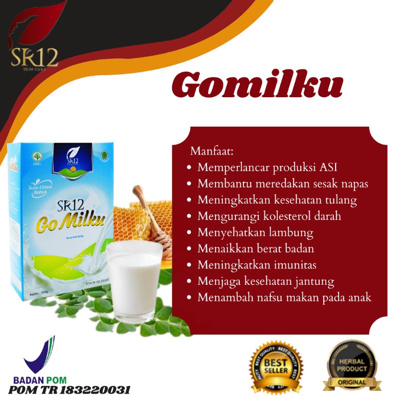 

Gomilku SR12 200,600 gr Original/ susu kambing etawa/ susu kambing