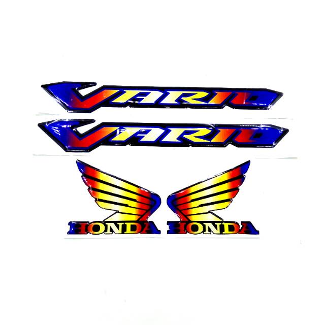 PAKET EMBLEM VARIO TWO TONE DAN LOGO HONDA WING
