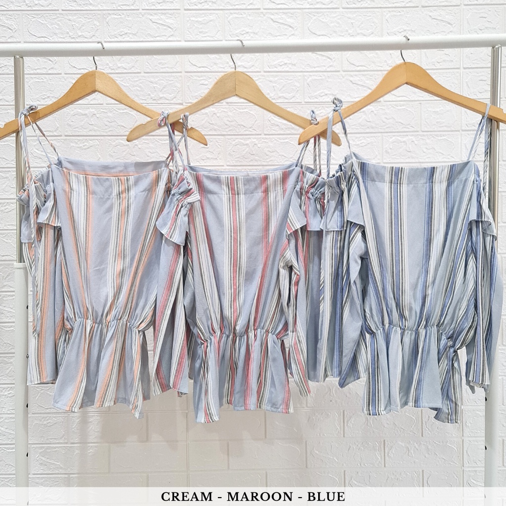 722 kidori sabrina stripe top