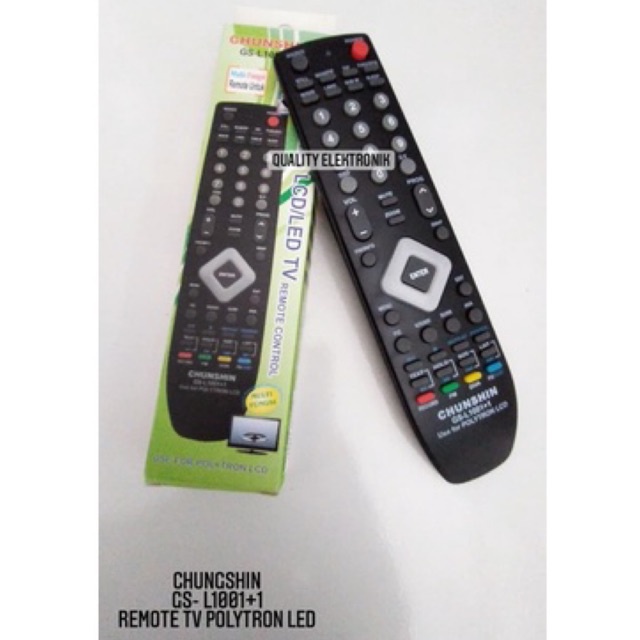 REMOTE TV POLYTRON LED LCD AKKOSTAR 81F579 CHUNSIN L-1001+1 LANGSUNG PAKAI TANPA SETTING