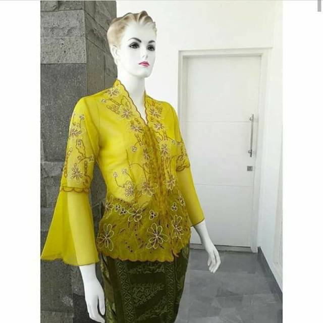 Kebaya Bali | Kebaya Semi Bordir Gabera