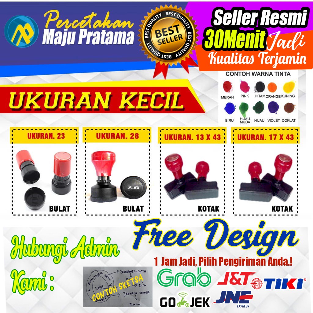 

STEMPEL CUSTOM UKURAN KECIL