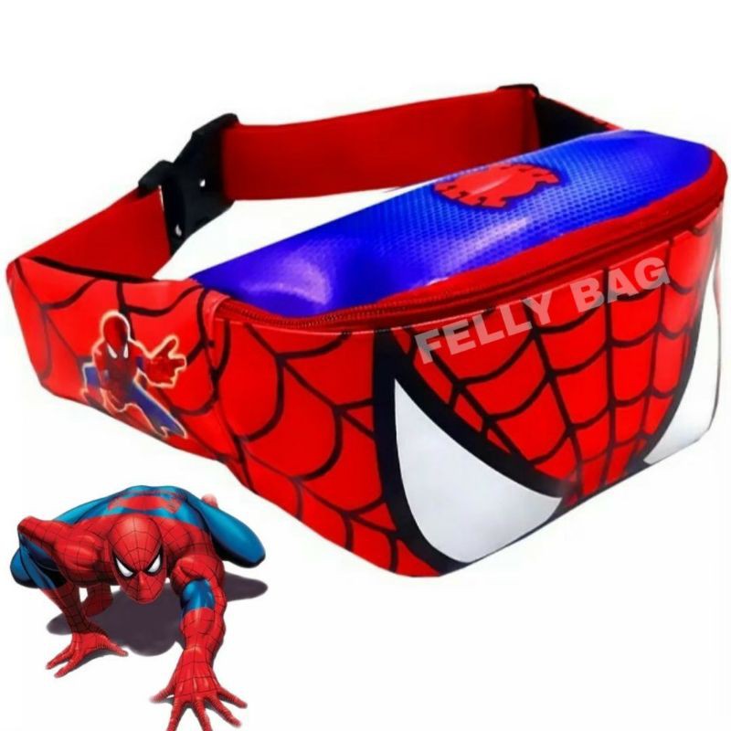 WAISTBAG ANAK 1-10THUN CAPTAIN AMERICA/TOBOT/SPIDERMAN/BATMAN TERBARU