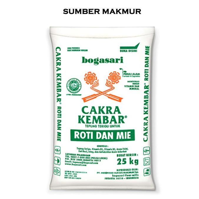 

BAYAR DITEMPAT TEPUNG TERIGU CAKRA KEMBAR 25 KG [GRAB/GOJEK ONLY]