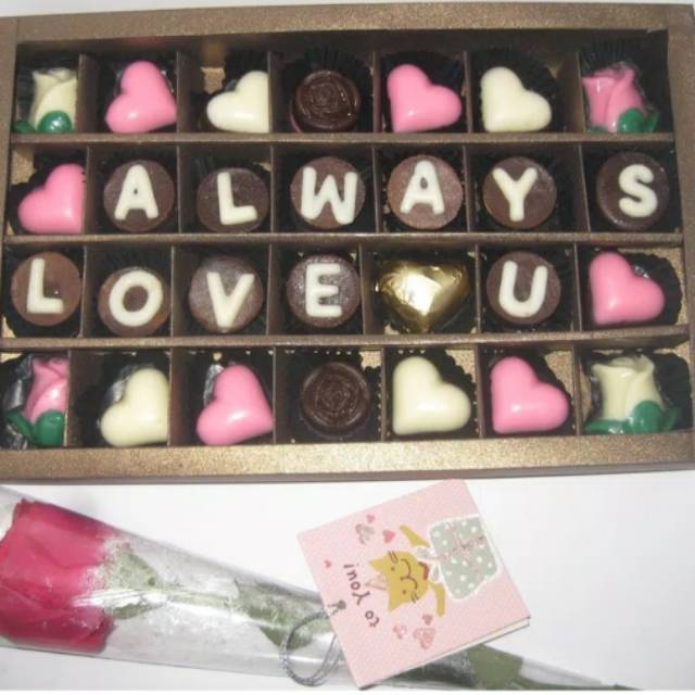 

Coklat Valentine Always Love U Cokelat Eka