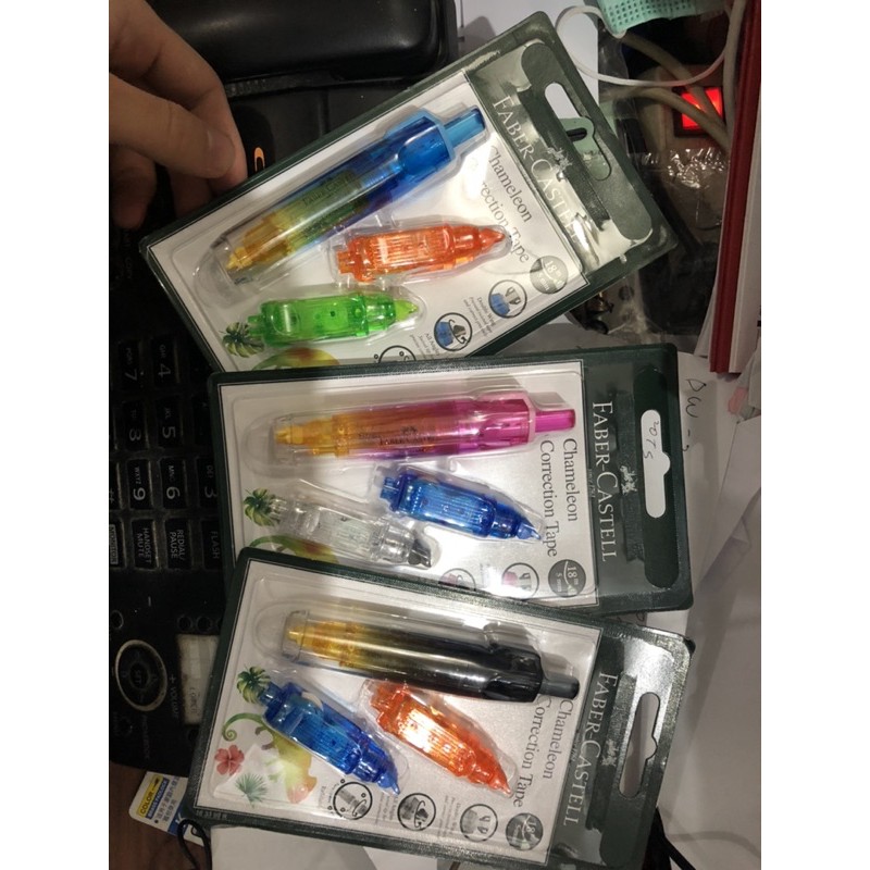 

tipex roll chameleon faber castell plus refill 2 set