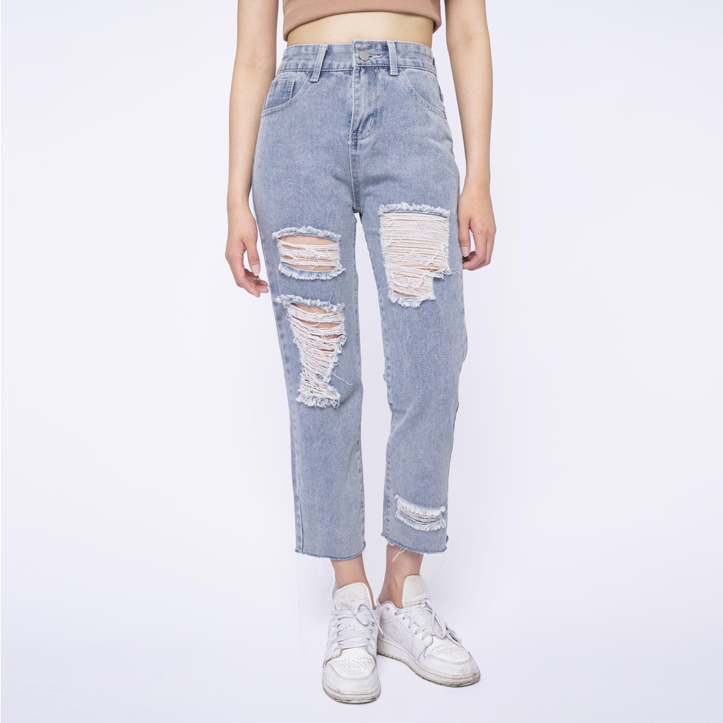 VIERLIN - Jeans 8806 - RIPPED JEANS WANITA