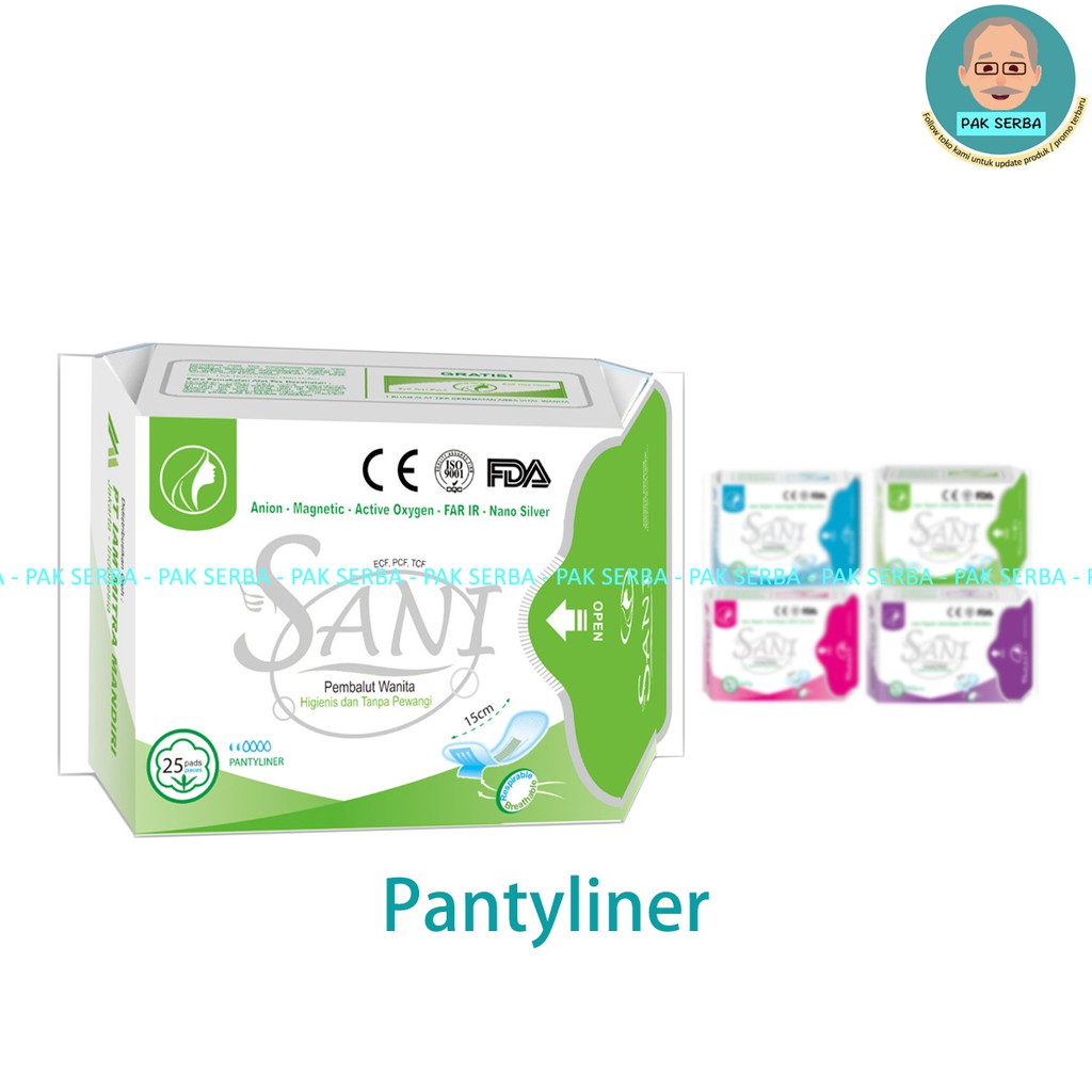 Sani / Pembalut Wanita / PANTYLINER DAY NIGHT EXTRA NIGHT