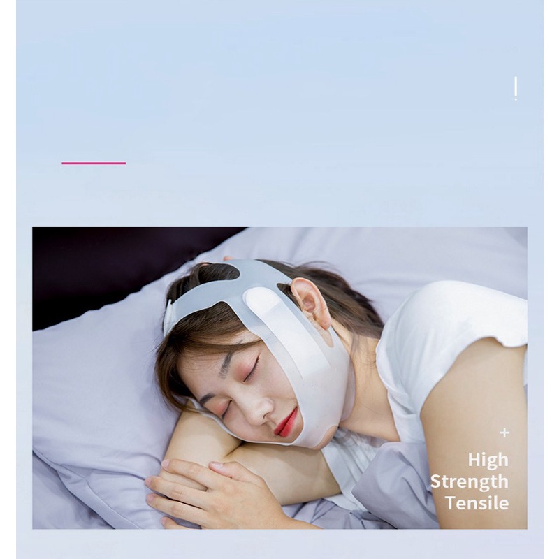 Masker Wajah Bentuk V Bahan Nano Silikon Untuk Menghilangkan Dagu Berlapis