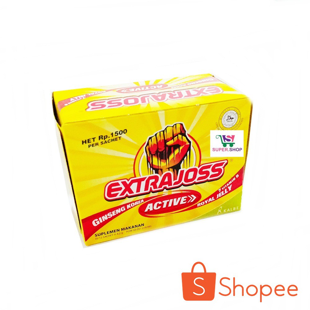 

Extrajoss Active Suplemen (isi 12 sachet Extra Joss)