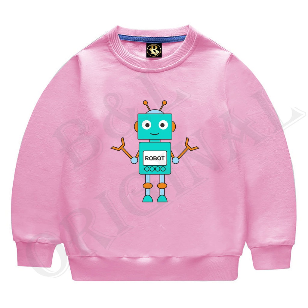 BS//COD//BAJU KAOS ANAK ANAK ROBOT TANGAN PANJANG GOOD QUALITY