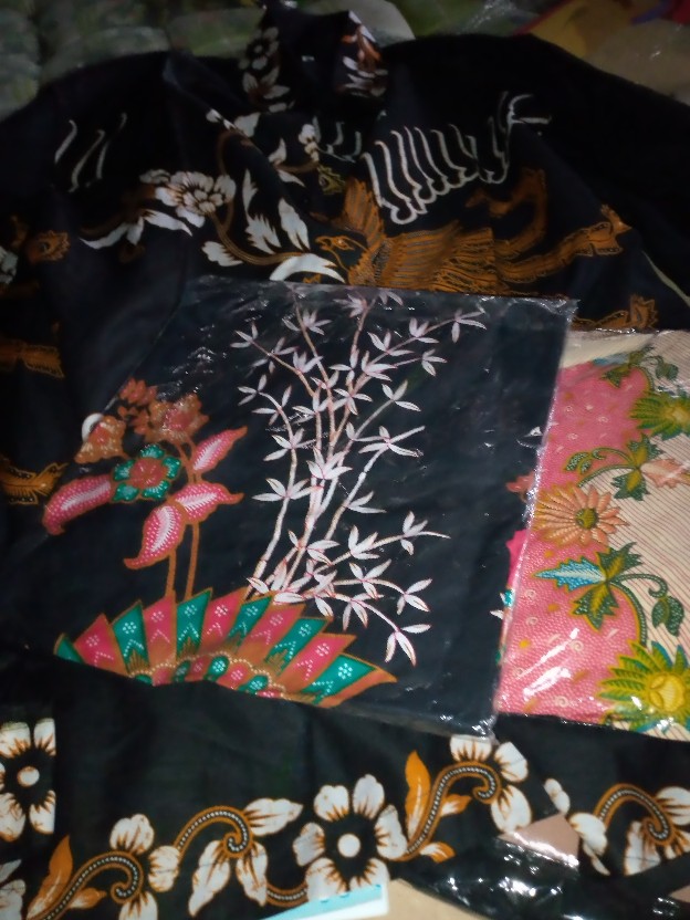 Size M. L. Xl. 2l.3l.4l .. Bswart Batik Hrb026 Kenongo  Hem Pendek Padi Pekalongan M L Xl Batik