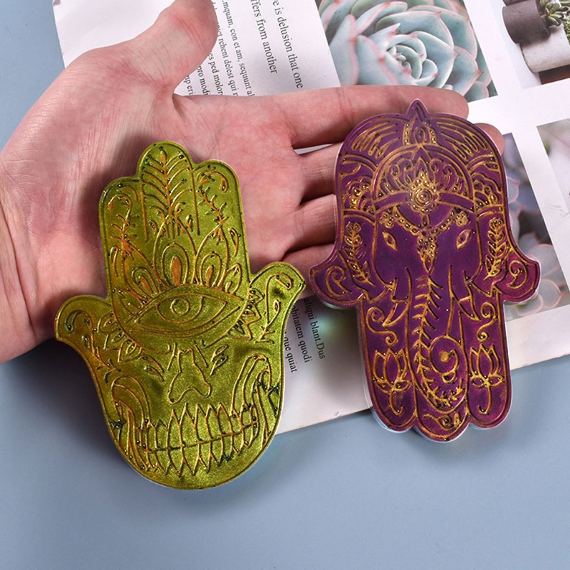 Siy Cetakan Resin Epoksi Bentuk Tangan Fatima Hamsa / Gajah Bahan Silikon