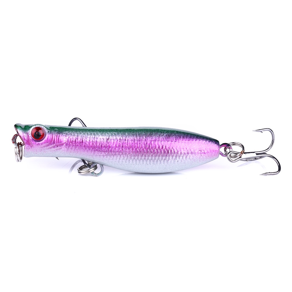 HENGJIA 15Pcs Popper Umpan Pancing Swimbait Fishing Lure Ikan Bass Bait Tackle