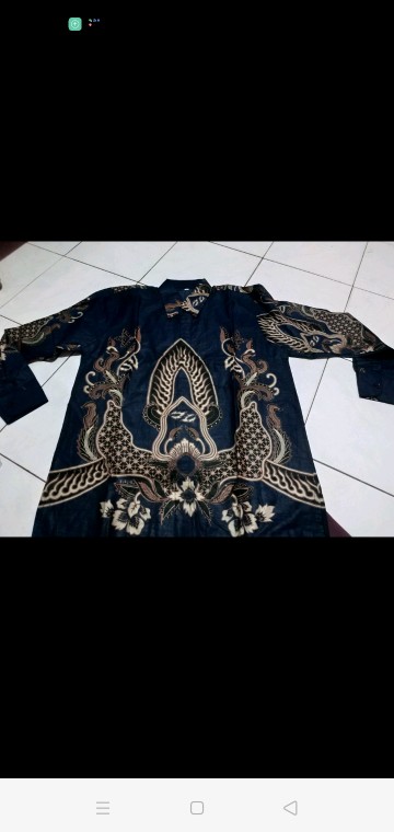 Kemeja Batik Lengan Panjang | Size M L Xl Bswart Batik Hrb026 Kenongo Kemeja Batik Lengan Panjang