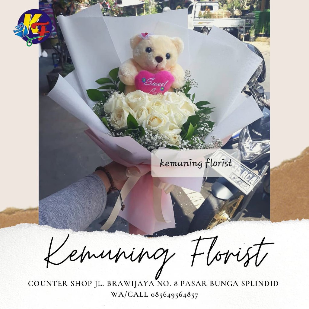 Hand buket malang/ bunga tangan malang/ fresh flower/ bunga segar malang