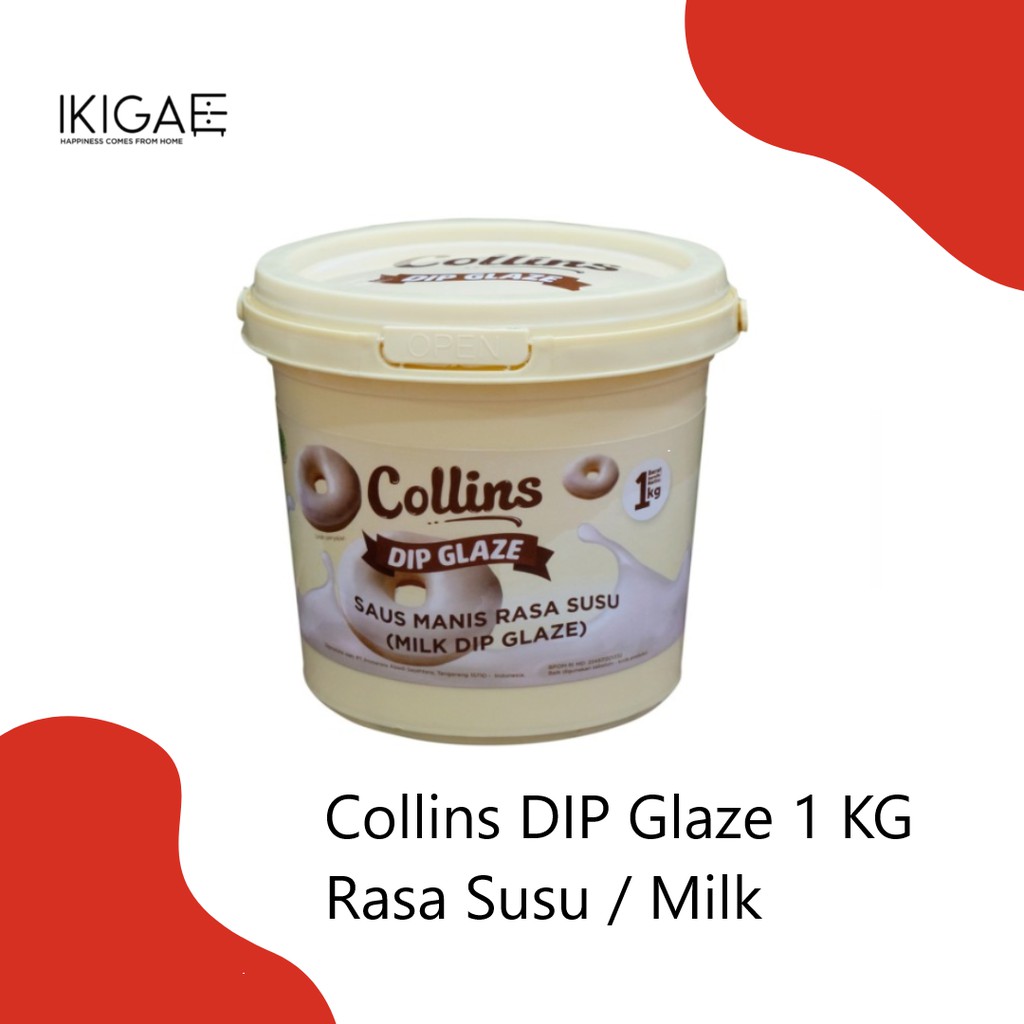 COLLINS DIP GLAZE / SELAI PASTA / TOPPING PENGHIAS KUE / DONAT 1KG