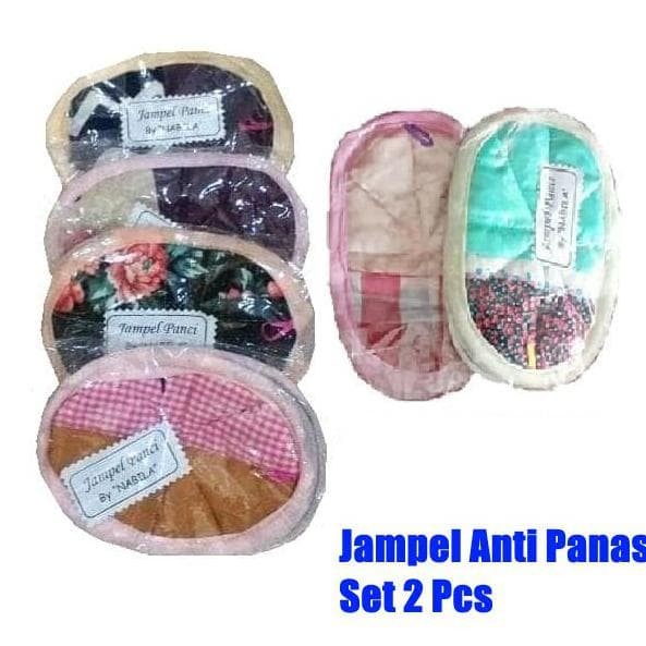 Jampel Panci Set 2 Pcs Penahan Panas Pelindung Tangan Saat Masak - jampel 2pcs