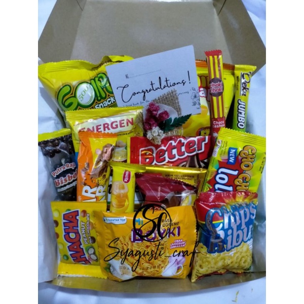 

Gift box Snack Murah kado jajan/Hampers Snack/Hampers kado ulang tahun