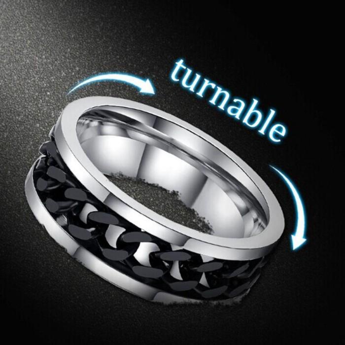 QZ666 cincin bahan titanium stainless steel untuk pria 99