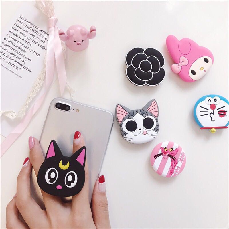 Pop Socket Kartun Murah 3D Motif Lucu - Holder HP Pop Socket Karakter Cute Banyak Motif Bisa Pilih