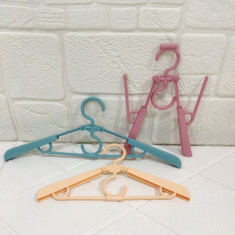 Hanger Baju Unik/Gantungan Baju Lipat Serbaguna Gantungan Sepatu