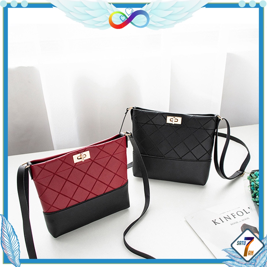 Tas Selempang Wanita Mini Fashion Korea Style Tas Cewek Import Sling Bag PU Satu7an T84