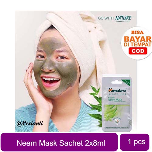 Himalaya Purifying Neem Mask Masker Wajah Mencerahkan Anti Jerawat 16ML_Cerianti