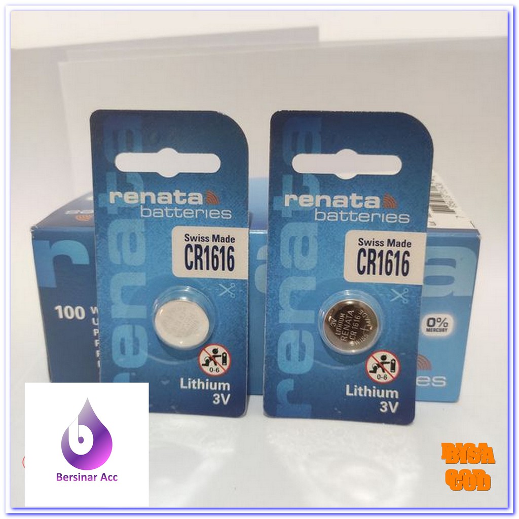 BATTERY BATERAI BATRE RENATA CR1616 ORIGINAL