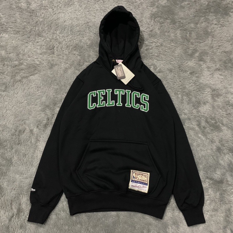 Sweater Hoodie NBA Celtics By Mitchell &amp; Ness Fulltag &amp; Lebel