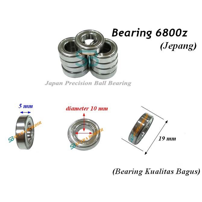 Bearing 6800Zz Jepang Ball Bearing 6800Zz Japan Bearing Industri 6800Z #98