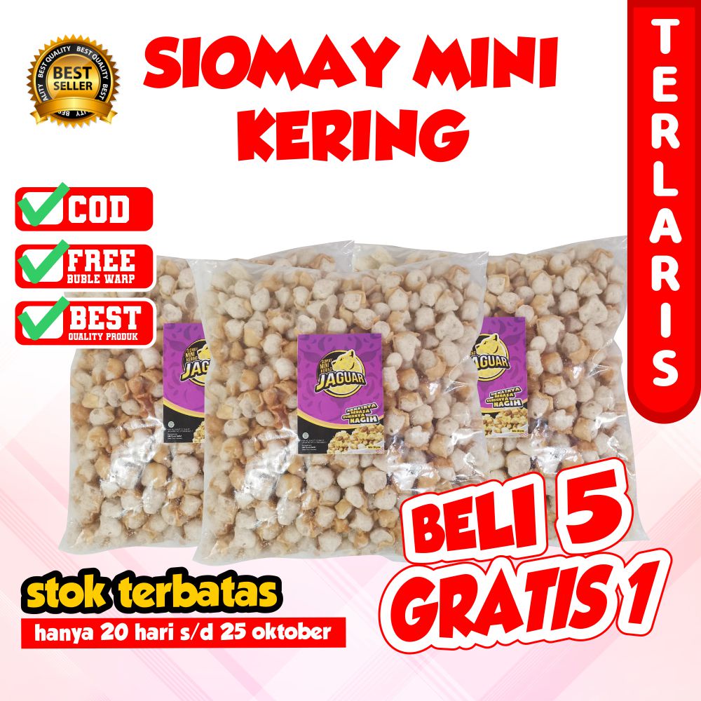 

SIOMAY KERING MINI isi 1 KG BANDUNG TERMURAH TOPING BASO ACI SOMAY KERING BANDUNG SEBLAK INSTAN