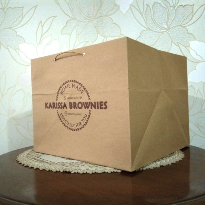 

paper bag dus nasi custom 32 x 32 x 30 cetak
