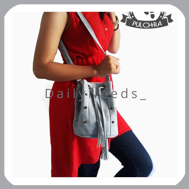 Tas Serut Stud Kepang KD4 Florence bag Miniso Selempang Sling Trendy