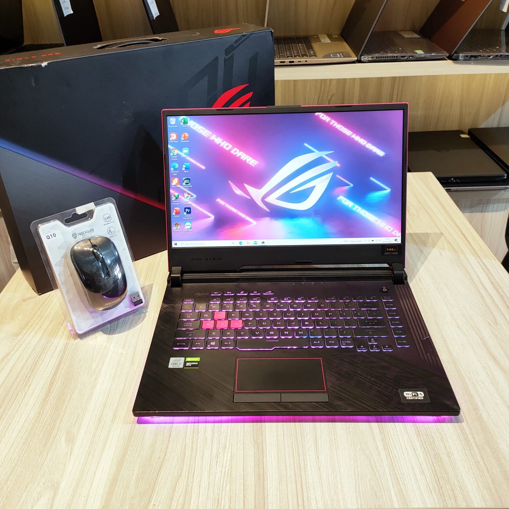 ASUS ROG STRIX G512LI (Core i7 gen 10) Ram 8gb Ssd 512gb Dual VGA NVIDIA GeForce GTX 1650Ti (4GB)
