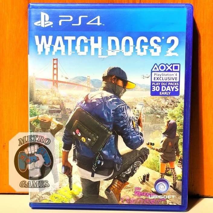Watch Dogs 2 PS4 Kaset Watchdogs Dog II WD Watchdog Playstation PS 4 5 Kaset CD BD Game Wd2 1 legion region 3 asia reg 3 Games original ori asli ps4 ps5