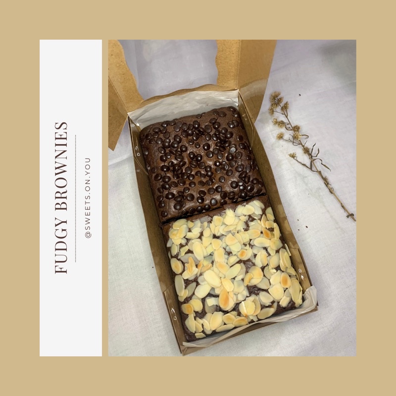 

Fudgy Brownies Mix 2 Topping by Sweets On You | 20x10 CM