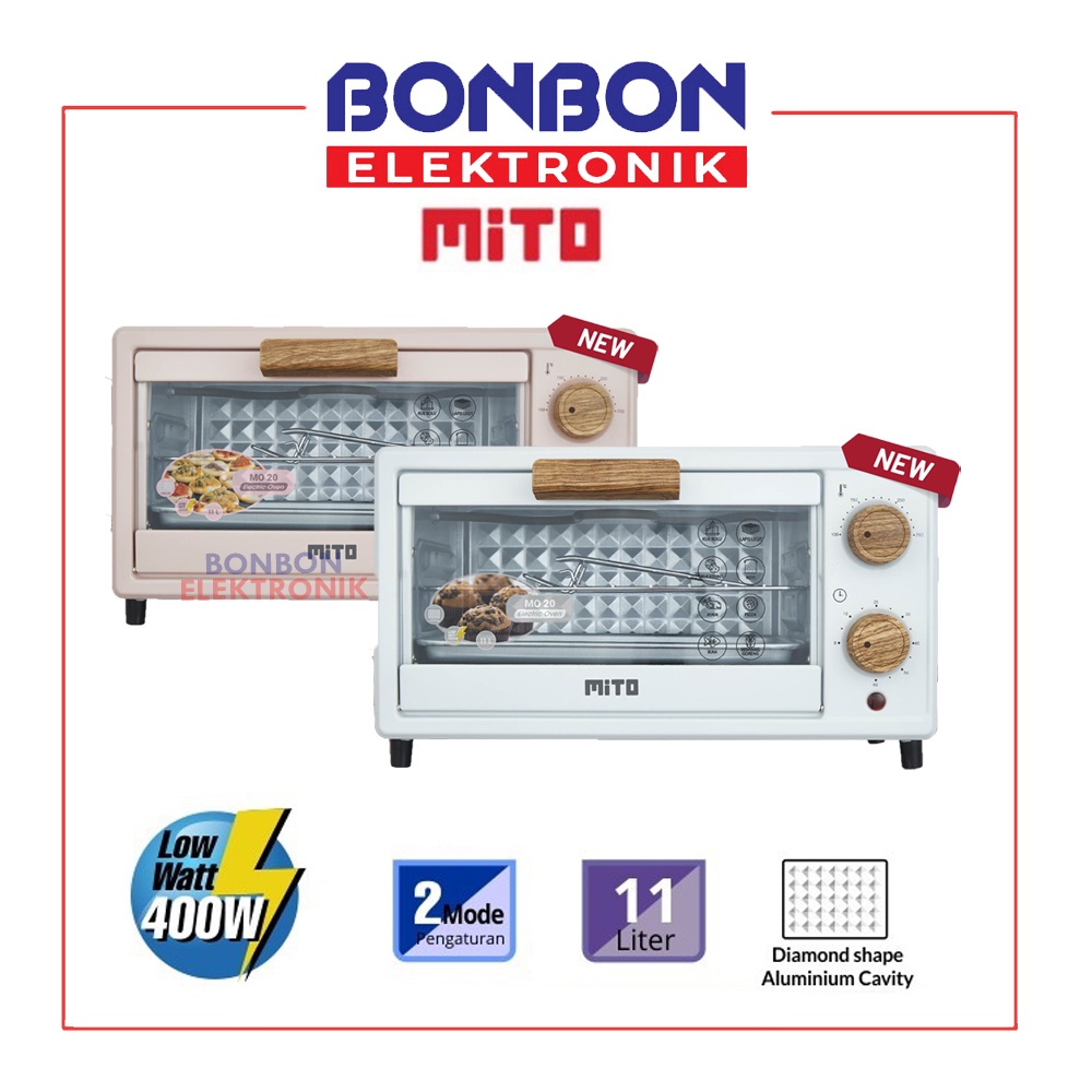 Mito Oven Listrik Mini MO 20 WOOD SERIES 11L / MO-20 WOOD