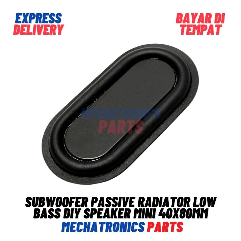 Subwoofer Passive Radiator sub woofer Pasif Low Bass DIY Speaker Mini 40x80mm