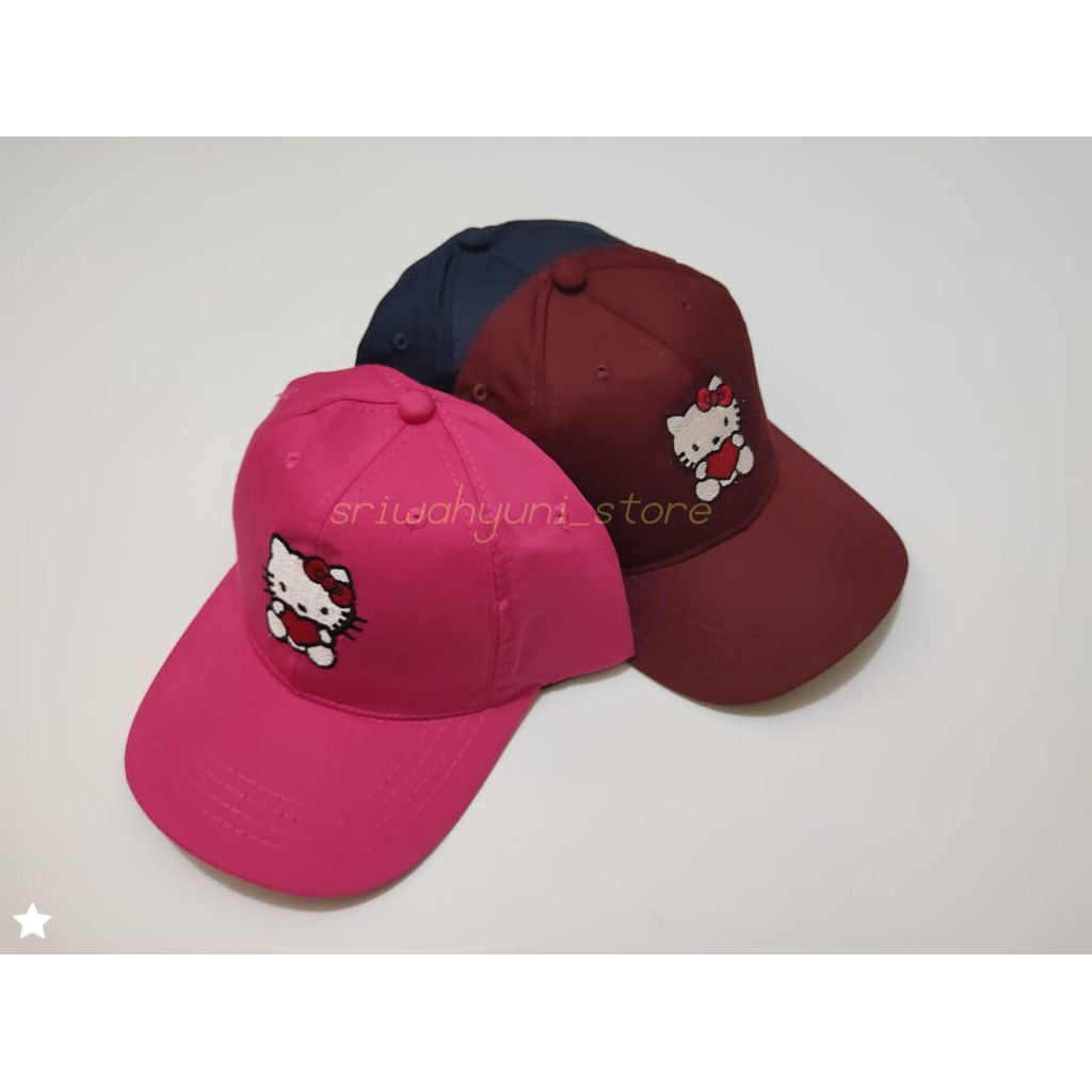 Topi anak perempuan HELLO KITTY topi baseball distro produk_PURANGSAKATO SHOP