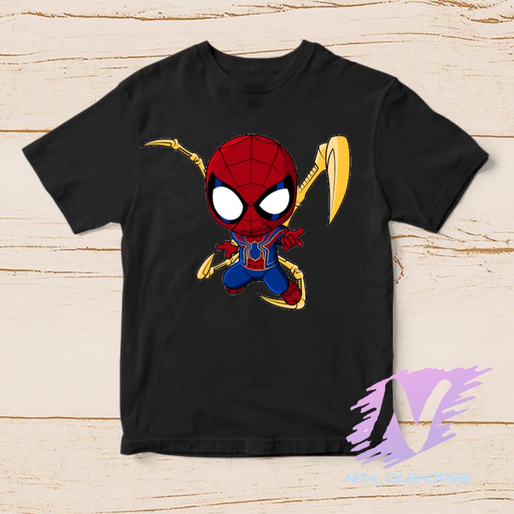 kaos spiderman super hero home coming