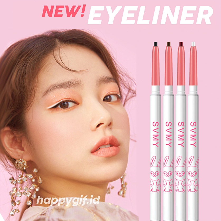 SVMY Eyeliner Waterproof Mata Pink White Twisted Tahan Air LA170 865