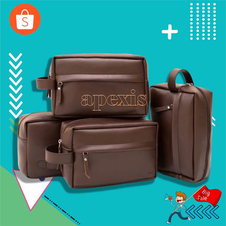 Pu Kulit Tas Tangan Pria Clutch Bag Lembut Tas Amplop Kulit Kepala Hantu Keling Tas Ipad Paket Bah