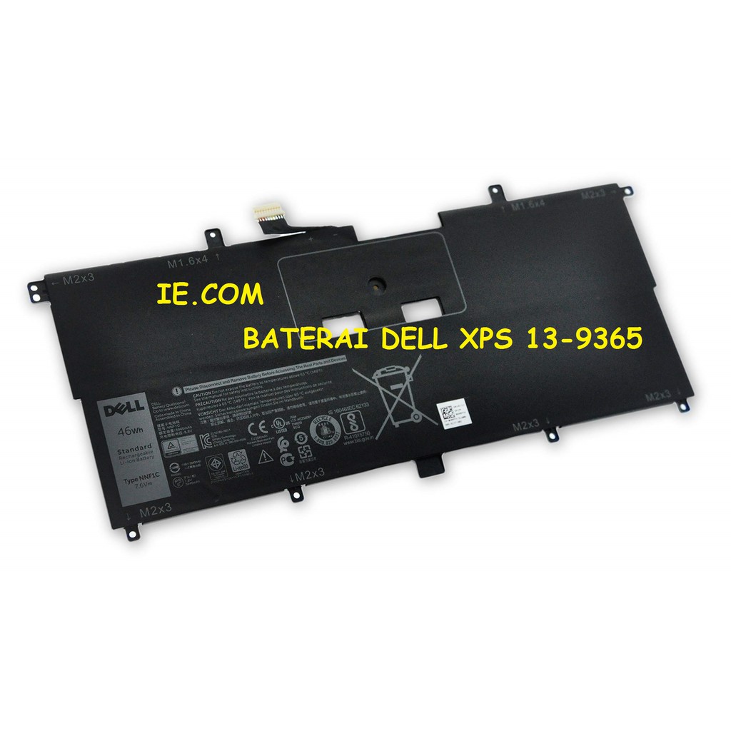 Baterai Dell XPS 13 9365 XPS13-9365-D1805TS xps13-9365-D1516FCN